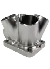 Stainless Bros SS304 Billet 4 to 1 Collector - 1.5" Pipe / T4 Undivided Flange / 2" Pipe Wastegate  - Short Side Entry                                     - 903-03915-4422 - Image 2