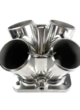 Stainless Bros SS304 Billet 4 to 1 Collector - 1.5" Pipe / T4 Undivided Flange / 2" Pipe Wastegate - Long Side Entry                                     - 903-03915-4402 - Image 2