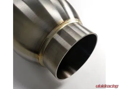 Stainless Bros Resonator: 5" SS304 inlet/outlet bullet resonator 6" round body x 31" OAL - 615-12796-5114