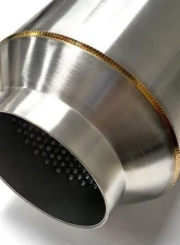 Stainless Bros Muffler Stainless: 2.5" SS304 Lightweight Race Muffler 17" OAL - Polished Finish                                     - 615-06323-1000 - Image 2