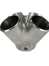 Stainless Bros SS304 Billet 4 to 1 Collector 1.5" Pipe / 2" Pipe Round Outlet / 2" Pipe Wastegate                                     - 903-03915-1402 - Image 3