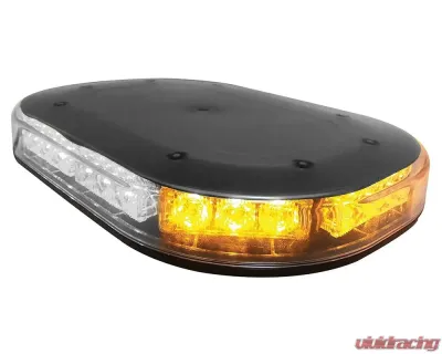 A.R.E. Truck Rival Amber/White Magnetic Mount PreProgrammed Flat Beacon - 23705-81547
