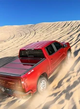 Undercover Fusion 6ft 4in Hard Folding Bed & Tonneau Cover without RAMBox (Paint Code PR4 Flame Red) RAM 2500 | 3500 2019-2021                                     - AR32004L-PR4 - Image 2