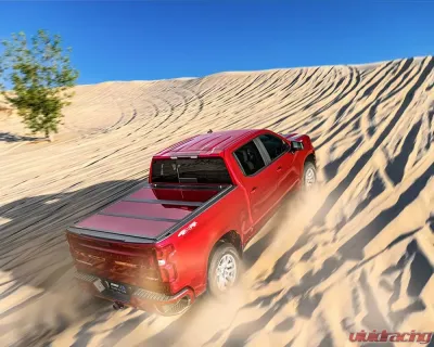 Undercover Fusion 6ft 4in Hard Folding Bed & Tonneau Cover without RAMBox (Paint Code PR4 Flame Red) RAM 2500 | 3500 2019-2021 - AR32004L-PR4