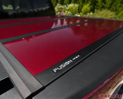 Undercover Fusion 6ft 4in Hard Folding Bed & Tonneau Cover without RAMBox (Paint Code PR4 Flame Red) RAM 2500 | 3500 2019-2021 - AR32004L-PR4