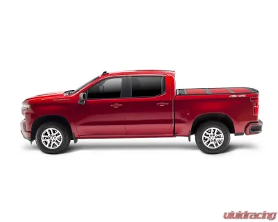 Undercover Fusion 6ft 4in Hard Folding Bed & Tonneau Cover without RAMBox (Paint Code PR4 Flame Red) RAM 2500 | 3500 2019-2021 - AR32004L-PR4
