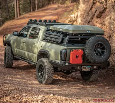 Chassis Unlimited Thorax Bed Rack System 18 Inch From Top Of Bed Rails Toyota Tacoma 2005-2020 - CUB970152