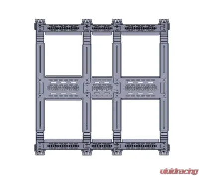 Chassis Unlimited Thorax Bed Rack System 18 Inch From Top Of Bed Rails Toyota Tacoma 2005-2020 - CUB970152