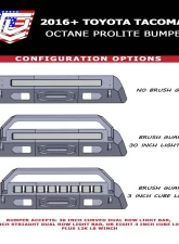 Chassis Unlimited Octane Prolite Front Winch Bumper Toyota Tacoma 2016-2021                                     - CUB990231 - Image 4