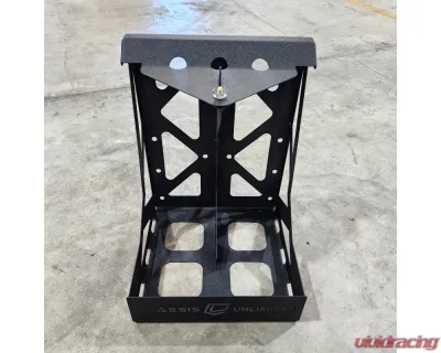 Chassis Unlimited Dual Fuel/Water Can Mount Fits Swing Out Bumper - CUB960001