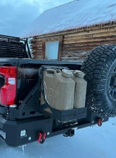 Chassis Unlimited Dual Fuel/Water Can Mount Fits Swing Out Bumper                                     - CUB960001 - Image 10