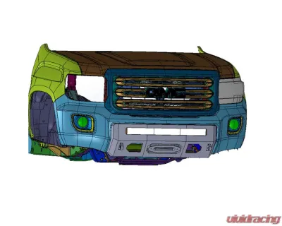 Chassis Unlimited Prolite Series Winch Bumper GMC Canyon 2015-2020 - CUB990081