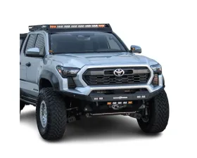Chassis Unlimited RTS Series Front Winch Bumper - Raw Steel w/ Parking Sensor Cutouts Toyota Tacoma 2024+