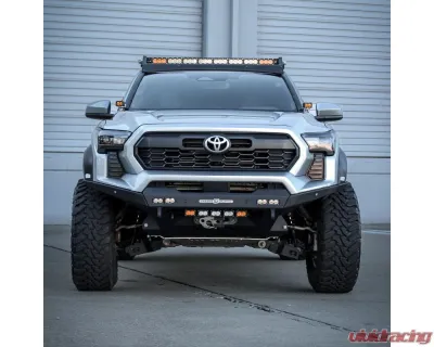 Chassis Unlimited RTS Series Front Winch Bumper - Textured Black w/ Parking Sensor Cutouts Toyota Tacoma 2024+ - CUB10782