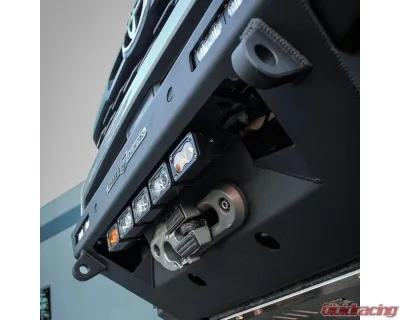 Chassis Unlimited RTS Series Front Winch Bumper - Textured Black w/ Parking Sensor Cutouts Toyota Tacoma 2024+ - CUB10782