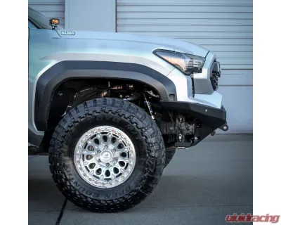 Chassis Unlimited RTS Series Front Winch Bumper - Textured Black w/ Parking Sensor Cutouts Toyota Tacoma 2024+ - CUB10782