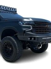 Chassis Unlimited Octane Series Front Winch Bumper - Raw Steel w/ Parking Sensor Cutouts Chevrolet Tahoe | Suburban 2021-2024                                     - CUB940842RAW - Image 5