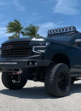 Chassis Unlimited Octane Series Front Winch Bumper - Raw Steel w/ Parking Sensor Cutouts Chevrolet Tahoe | Suburban 2021-2024                                     - CUB940842RAW - Image 4