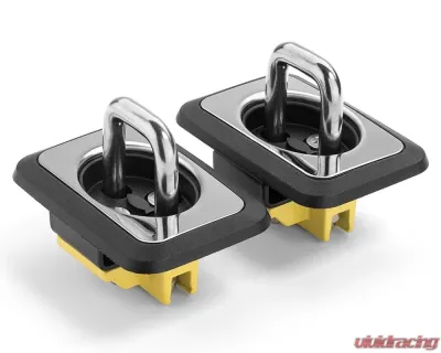 Bull Ring 1 Pair Hand Card Stainless Steele Raised Fit Tie-Down Anchor Ford | Chevrolet | GMC | Dodge 1995-2018 - 4003-HC