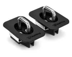 Bull Ring 1 Pair Front/Middle Only Flush Fit Retractable Tie Down Anchors Ford F150 | Super Duty 1998-2016