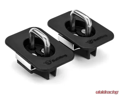 Bull Ring 1 Pair Hand Card Rear Only Flush Fit Retractable Tie Down Anchors Ford F150 | Super Duty 1998-2016 - 4028-HC
