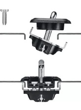 Bull Ring 1 Pair Hand Card Rear Only Flush Fit Retractable Tie Down Anchors Ford F150 | Super Duty 1998-2016                                     - 4028-HC - Image 5