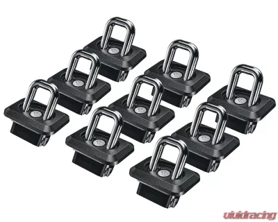 Bull Ring 9-Pack Bullet Inner Bed Retractable Tie-Down Anchor Chevrolet Silverado | Colorado | GMC Sierra | Canyon 2007-2021 - 1019