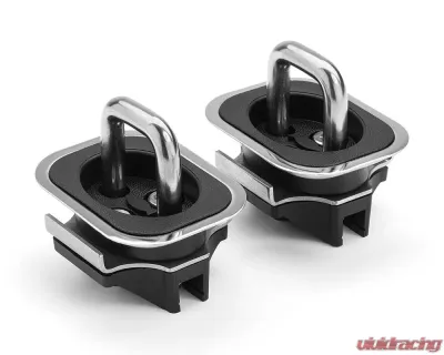 Bull Ring 1 Pair Front/Rear Shorty Low Profile Retractable Tie Down Anchors Ford F150 | Raptor 1998-2014 - 4055