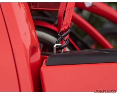 Bull Ring 1 Pair Front/Rear Shorty Low Profile Retractable Tie Down Anchors Ford F150 | Raptor 1998-2014 - 4055