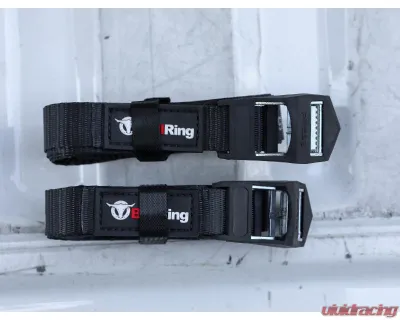 Bull Ring 1" x 12' Lashing Cargo Strap (2 Pack) - R1000