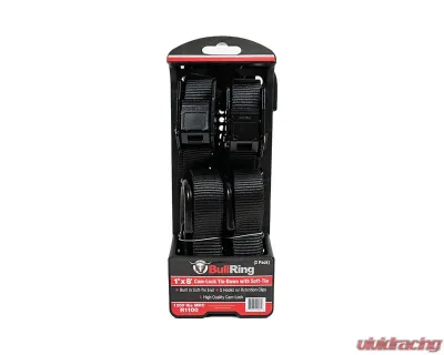 Bull Ring 1" x 8' Cam-Lock Tie Down with Soft-Tie (2 Pack) - R1100