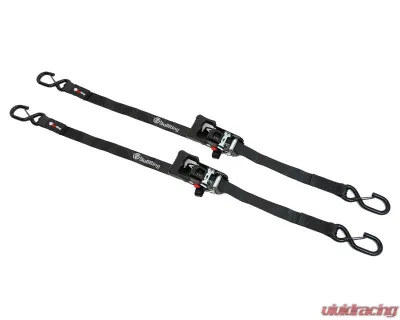 Bull Ring 1.25" x 12' Sliding Ratchet Tie Down (2 Pack) - R1200