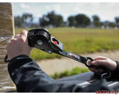 Bull Ring 1" x 10' Retractable Ratchet Tie Down (2 Pack) - R1300