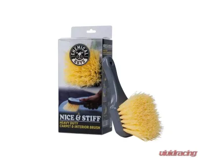 Chemical Guys Yellow Stiffy Brush for Carpets and Durable Surfaces - ACCG02