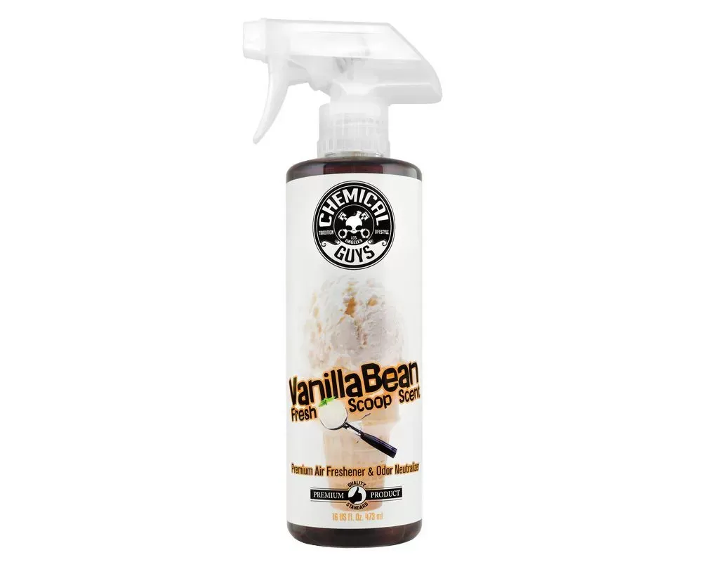 Chemical Guys 16oz Vanilla Bean Air Freshener and Odor Eliminator - AIR23116