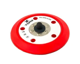 Chemical Guys 5inch TORQ R5 Dual-Action Red Backing Plate with Hyper Flex Technology
