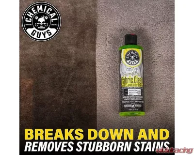 Chemical Guys 16oz Foaming Fabric Clean Carpet | Upholstery Shampoo and  Odor Eliminator - CWS20316