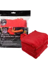 Chemical Guys 3Pack 16inch x 16inch Red Happy Ending Ultra Edgeless Microfiber Towel                                     - MIC34103 - Image 3