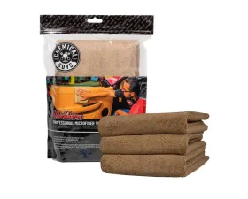 Chemical Guys 3Pack 16inch x 16inch Tan Workhorse Professional Microfiber Towel