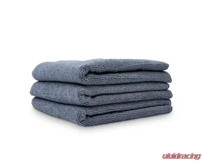 Chemical Guys 3Pack 24inch x 16inch Gray Workhorse Microfiber Towel Metal - MIC35203