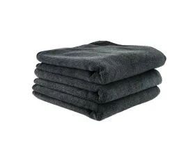 Chemical Guys 3Pack 24inch x 16inch Black Workhorse Microfiber Towel VRP
