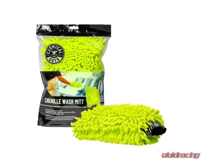 Chemical Guys Green Chenille Premium Scratch-Free Microfiber Wash Mitt - MIC493