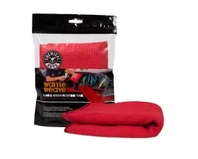 Chemical Guys 24inch x 16inch Red Waffle Weave Glass and Window Microfiber Towel