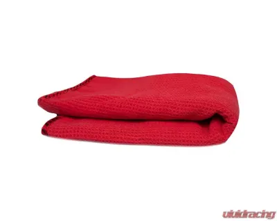 Chemical Guys 24inch x 16inch Red Waffle Weave Glass and Window Microfiber Towel - MIC707