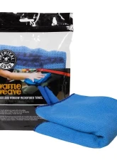 Chemical Guys 24inch x 16inch Blue Waffle Weave Glass and Window Microfiber Towel                                     - MIC708 - Image 3
