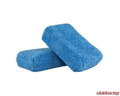 Chemical Guys 2Pack 2inch x 4inch x 6inch Blue Premium Grade Microfiber Applicators - MIC_292_02