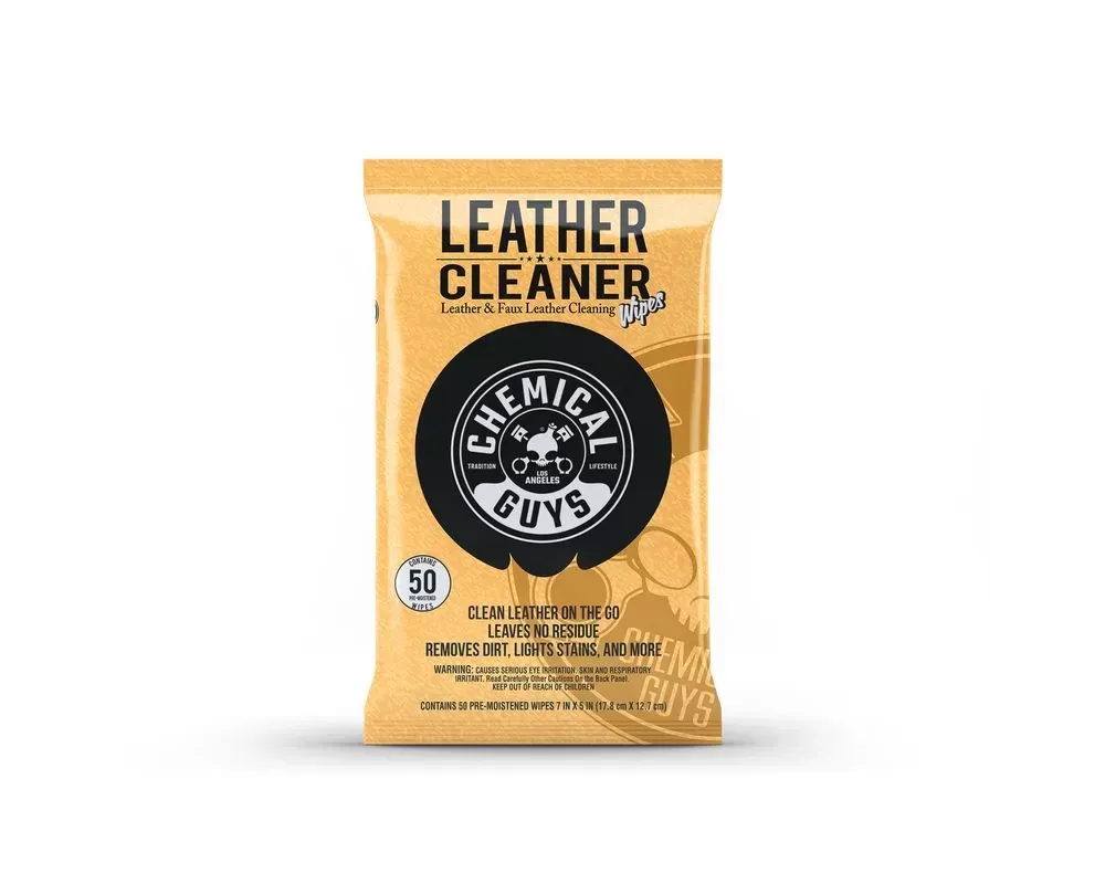 Chemical Guys 50ct Leather Cleaner Wipes - PMWSPI20850