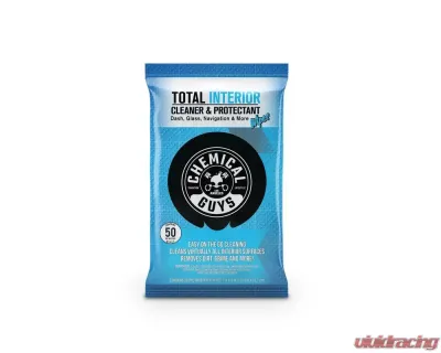 Chemical Guys 50ct Total Interior Cleaner and Protectant Wipes - PMWSPI22050
