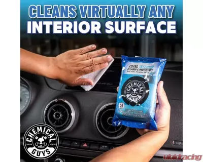 Chemical Guys 50ct Total Interior Cleaner and Protectant Wipes - PMWSPI22050