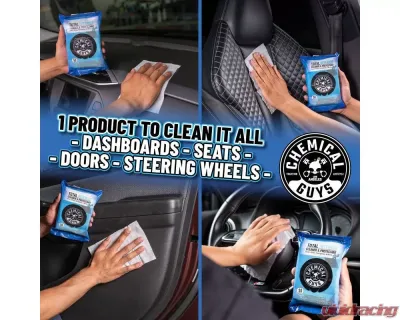 Chemical Guys 50ct Total Interior Cleaner and Protectant Wipes - PMWSPI22050